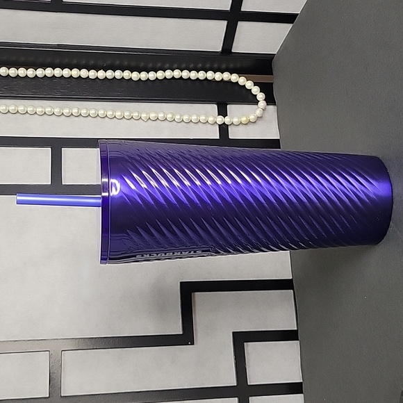 🆕️Starbucks Cold Cup Spring Release Steel (Blue Swirl) Insulated Tumbler 24 oz - Picture 9 of 13